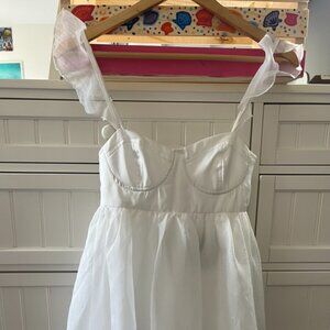 LiLis Boutique White Mini Dress (Senior flics or graduation)